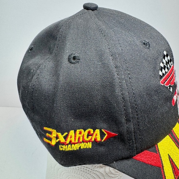 K-Products Pork The Other White Meat #46‎ Racing Hat Checkered Flag Cap Y2K - Picture 3 of 9